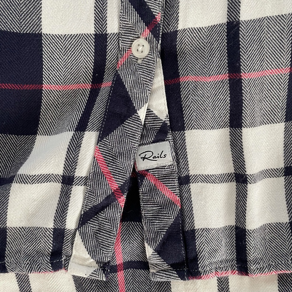 Rails Hunter Plaid Button Down M - image 2